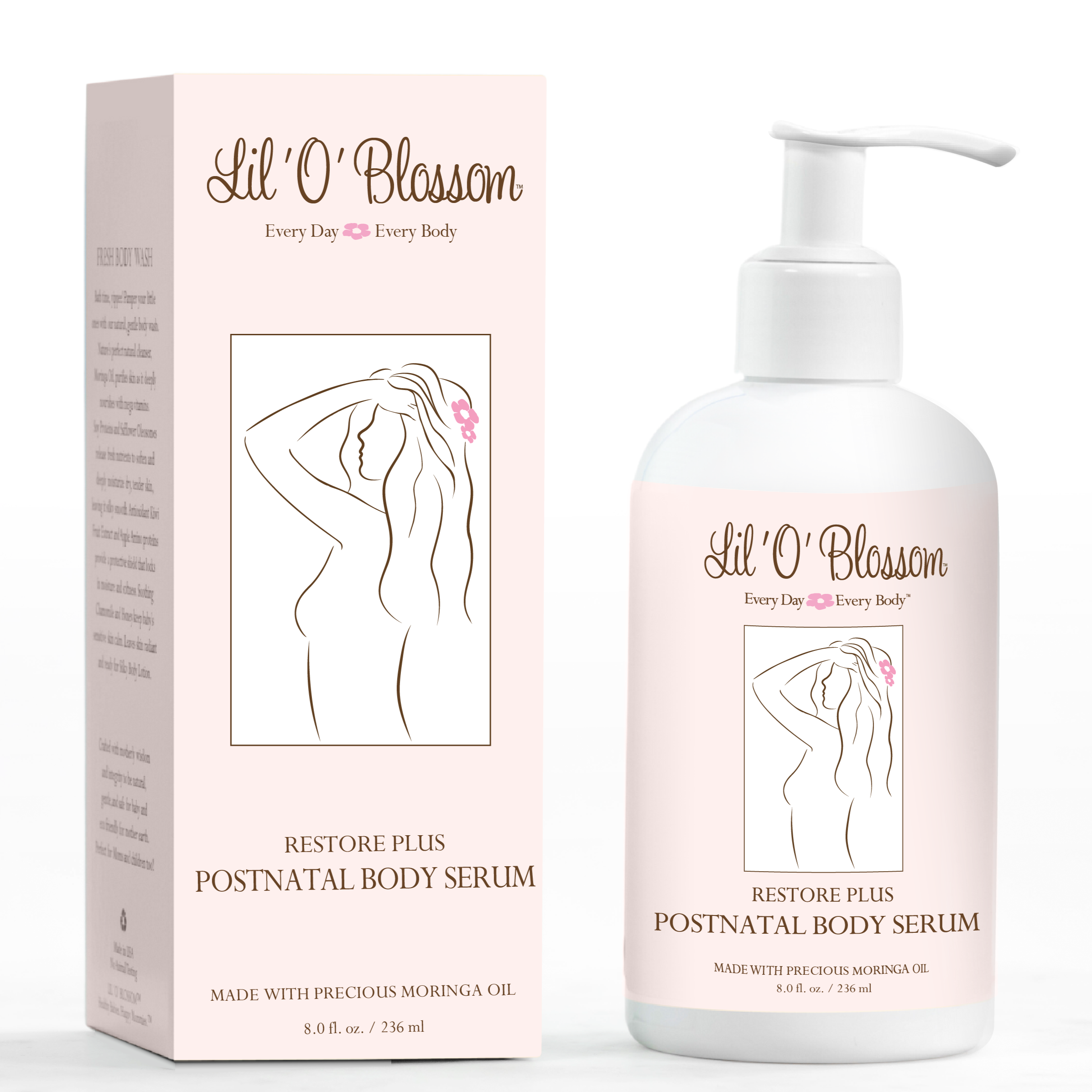 RESTORE PLUS POSTNATAL BODY SERUM- 8 fl.oz.