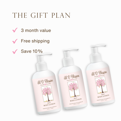 SILKY BODY LOTION- &quot;3-6-9 Month Gift Plan&quot;