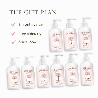 SILKY BODY LOTION- &quot;3-6-9 Month Gift Plan&quot;